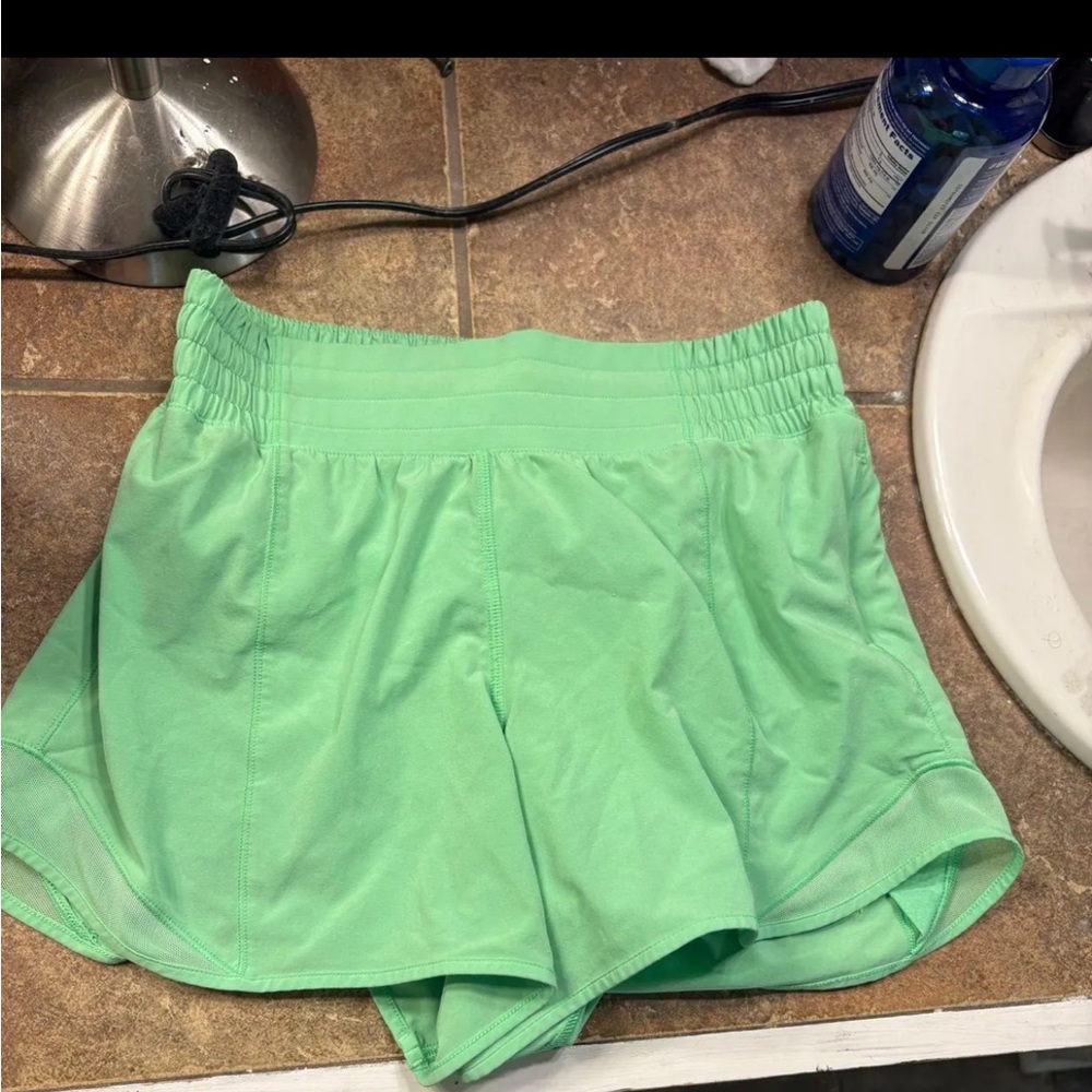 Lululemon Athletica Mint Green Athletic Shorts
